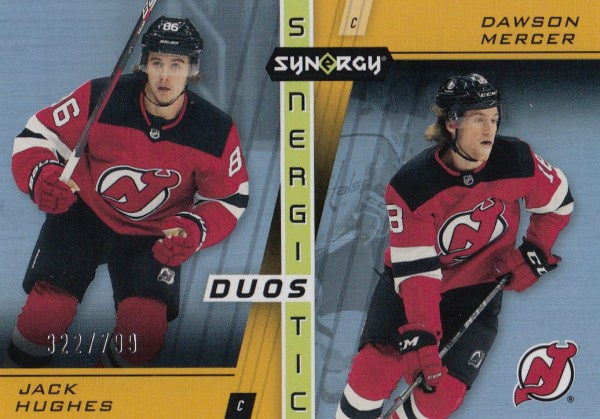 insert karta HUGHES/MERCER 21-22 Synergy Synergistic Duos Stars and Rookies /799